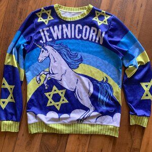 "Jewnicorn" Hanukkah Sweater